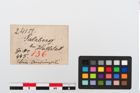 Etiketten zu Bronzeanhänger (NHMW-PRAE-024151)